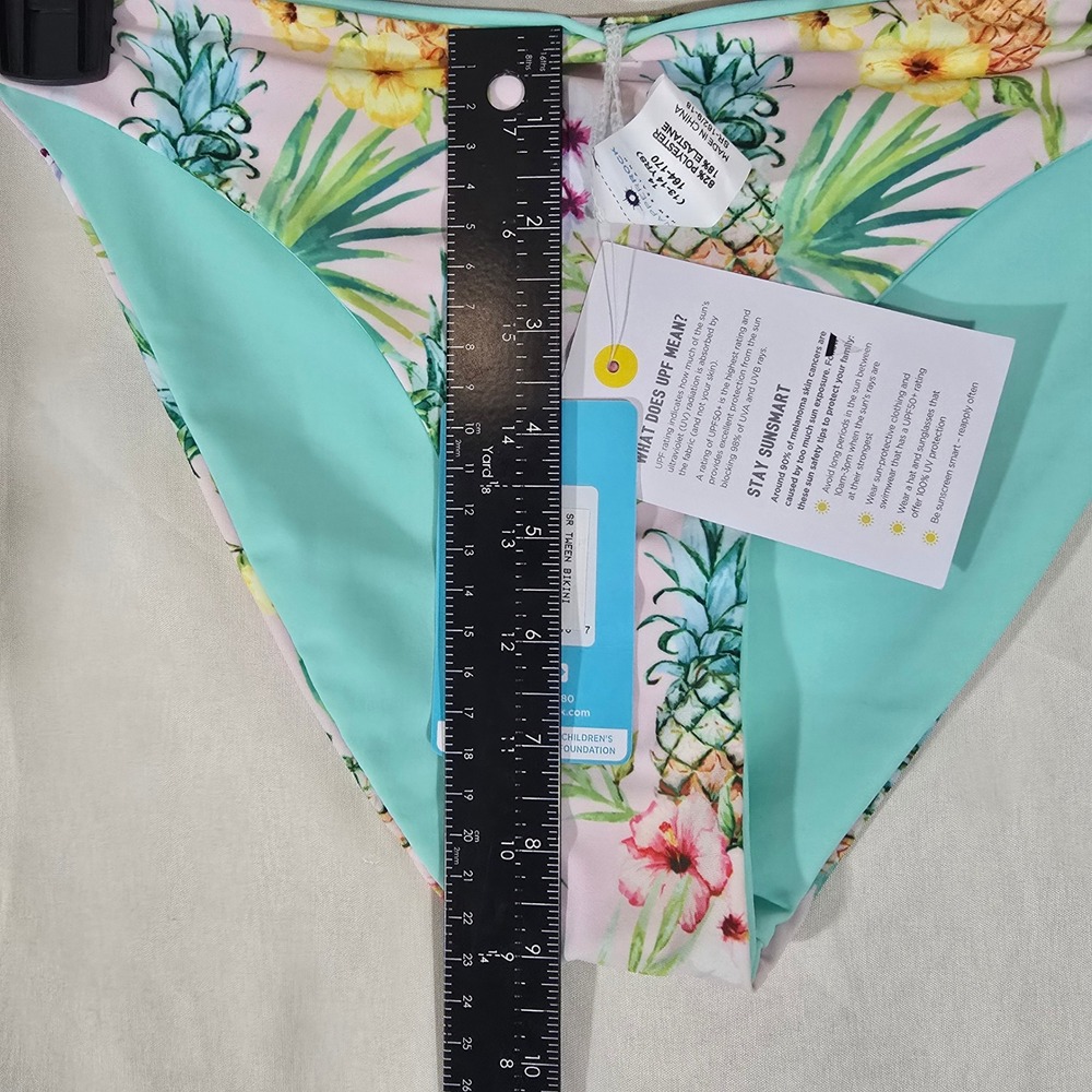 Snapper Rock Kids Girls‎ Swimwear Bikini Bottoms Pineapple Floral Print UPF 50+ - Picture 6 of 6